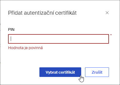 autentizacni certifikat